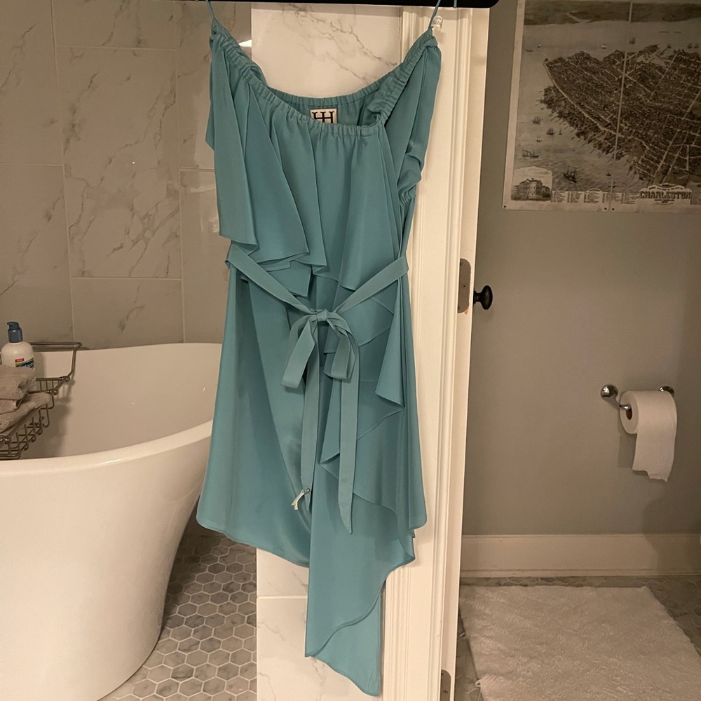 Haute Hippie Strapless Flowy Dress